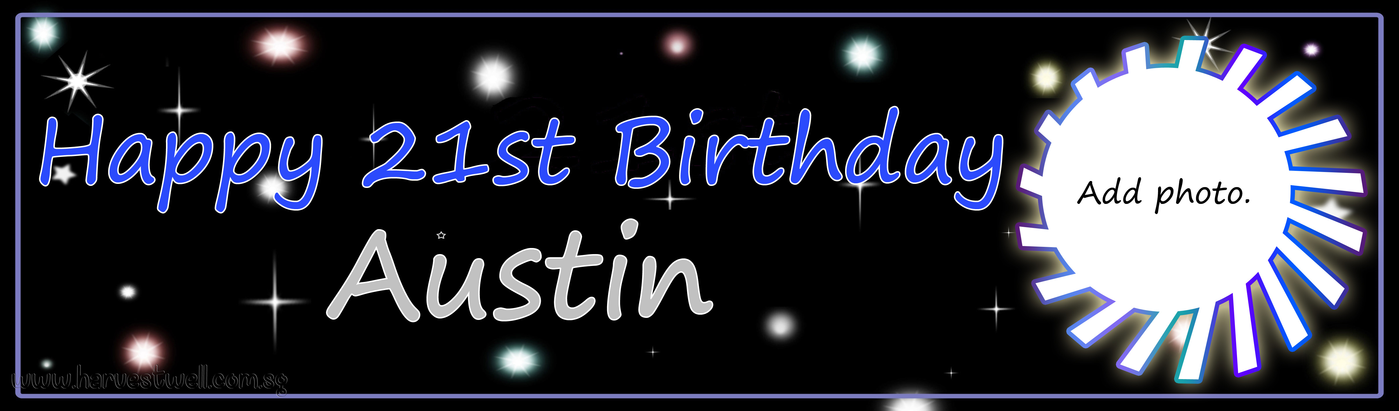 Happy Birthday! You're a Star (For Boy) Customized Banner Singapore